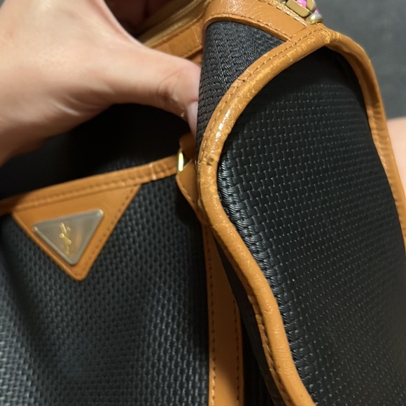 Vintage black coated canvas - Picture 4 of 4